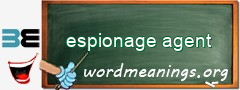 WordMeaning blackboard for espionage agent